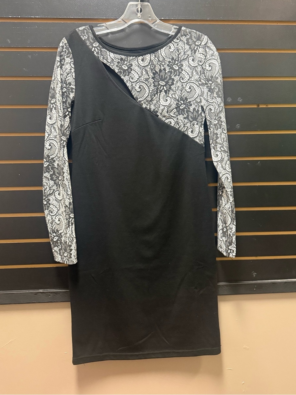 Grifflin Paris Black Cutout Bodycon Cocktail Dress Medium